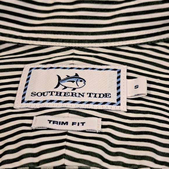 Southern Tide Men's Small Trim Fit Long Sleeve Button Down Plaid Shirt - Picture 2 of 15